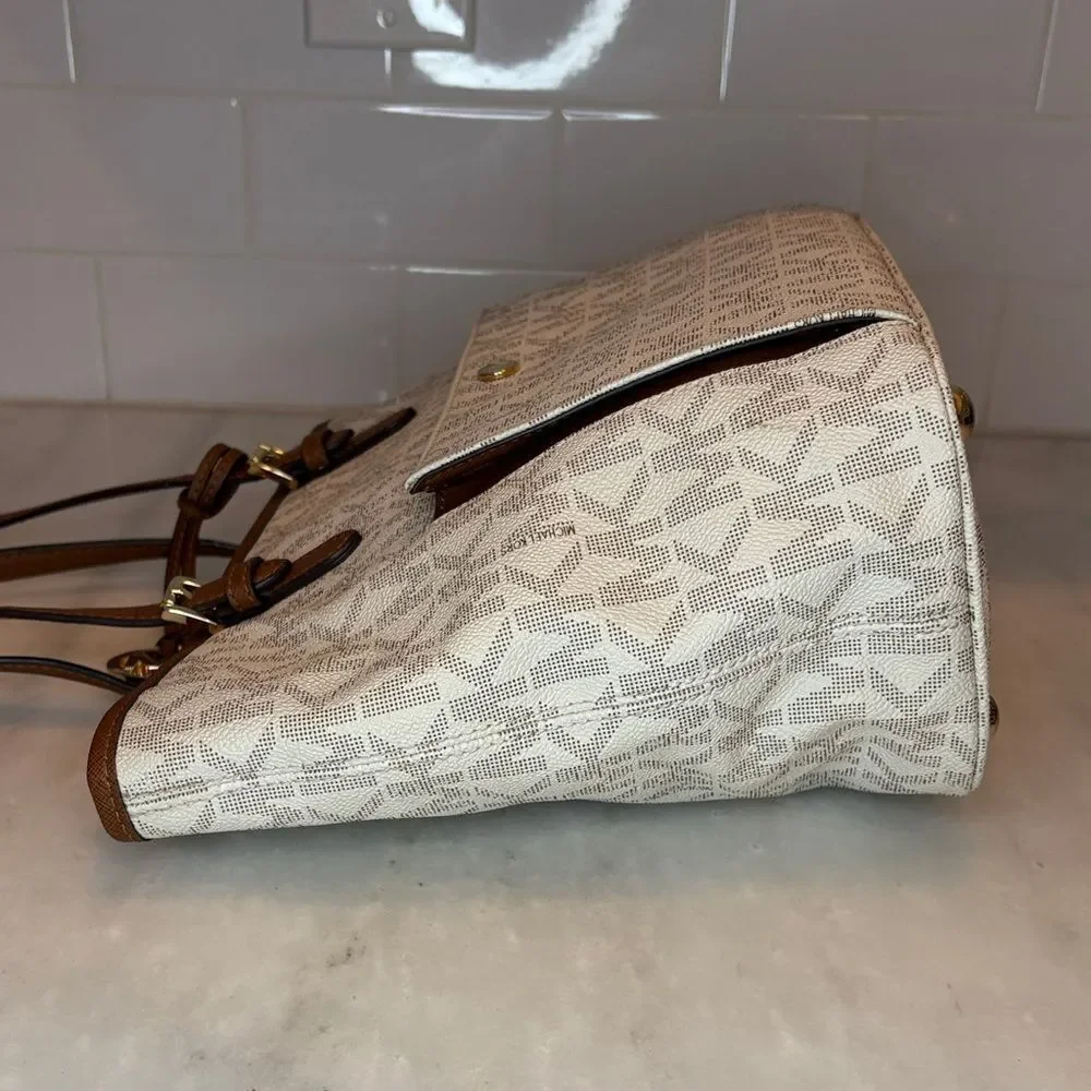 Michael Kors Bag Purse Handbag Pocketbook Jet Set Logo Large Signature Tote Bag